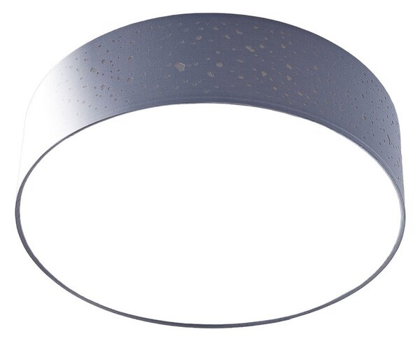 Lampa Sufitowa Lindby, Umma, ściemnialny, szary, salon, tkanina | tekstylia, nowoczesny