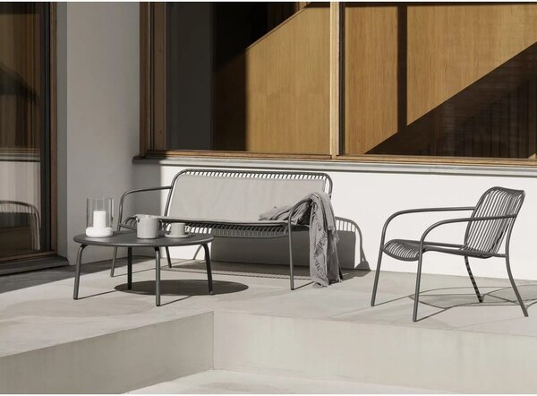 Szary metalowy fotel ogrodowy Yua Wire – Blomus