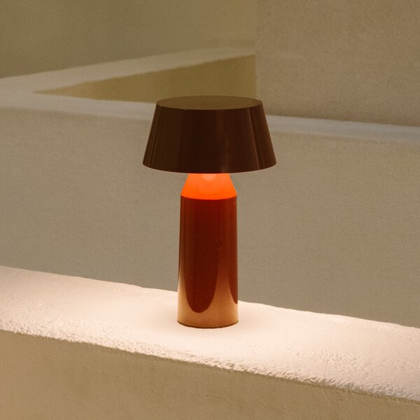 Lampa Stołowa MARSET, Bicoca, ściemnialny, czerwony, salon, tworzywo sztuczne, design