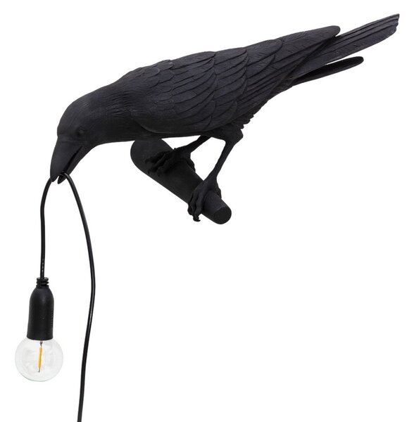 Lampa Stołowa SELETTI, Bird Lamp, czarny, salon, tworzywo sztuczne, design
