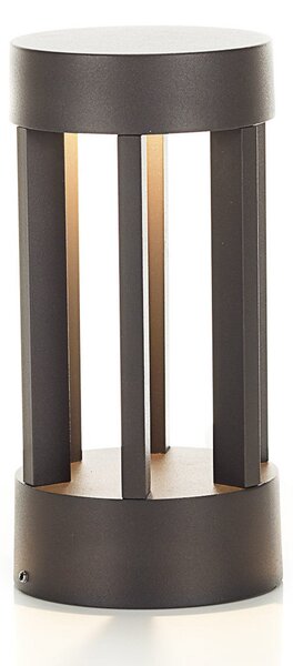 Zewnętrzna Lampa Lindby, Jordis, czarny, taras, metal, nowoczesny