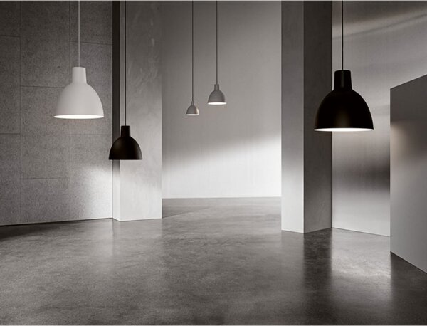 Lampa Wisząca Louis Poulsen, Toldbod 400, ściemnialny, biały, jadalnia, aluminium, design
