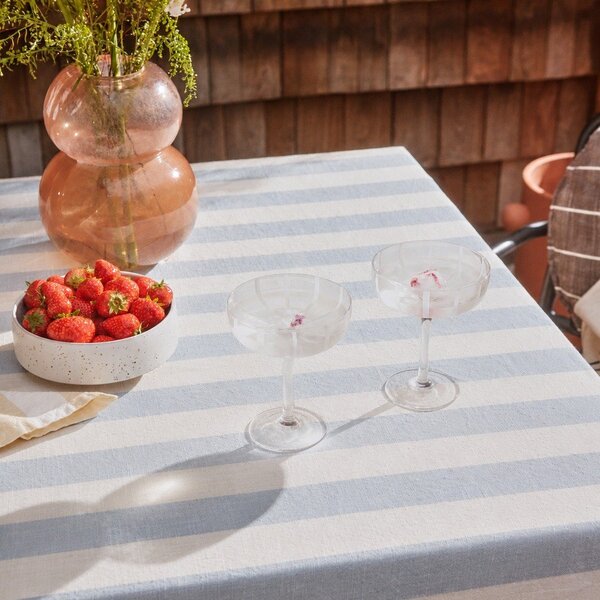 Obrus z bawełny organicznej 140x200 cm Striped – OYOY Living Design