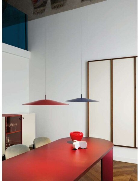 Lampa Wisząca Luceplan, czerwony, salon, aluminium