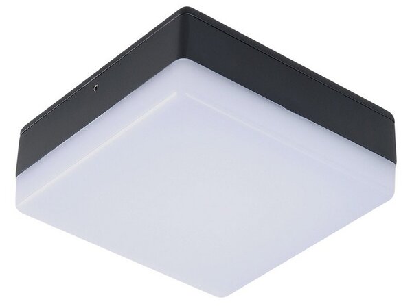 Zewnętrzna Lampa Lucande, Thilo, czarny, taras, tworzywo sztuczne, nowoczesny