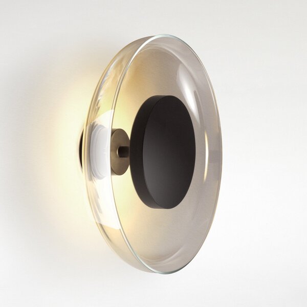 Lampa Ścienna MARSET, Aura Plus, ściemnialny, szary, salon, szkło, design