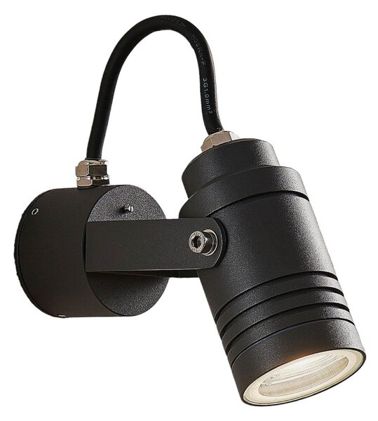 Zewnętrzna Lampa Lucande, Galina, ściemnialny, szary, metal, nowoczesny