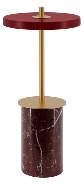Zewnętrzna Lampa UMAGE, Asteria Move Mini, ściemnialny, czerwony, taras, kamień, design