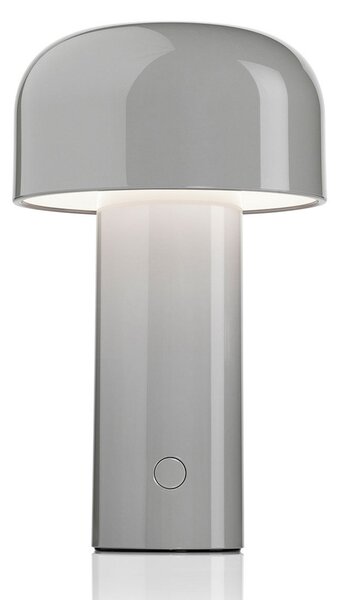 Lampa Stołowa FLOS, Bellhop, ściemnialny, szary, salon, tworzywo sztuczne, design