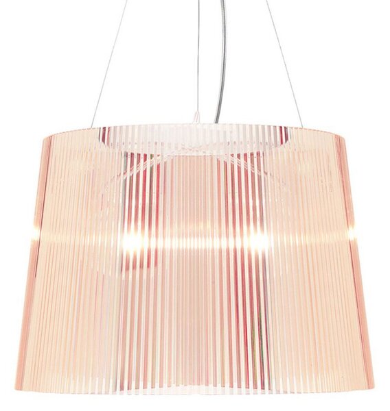 Lampa Wisząca Kartell, Gé, pudrowy róż, salon, tworzywo sztuczne, design