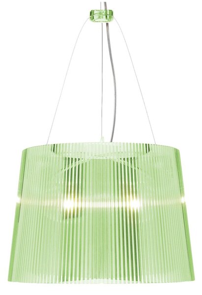 Lampa Wisząca Kartell, Gé, zielony, salon, tworzywo sztuczne, design