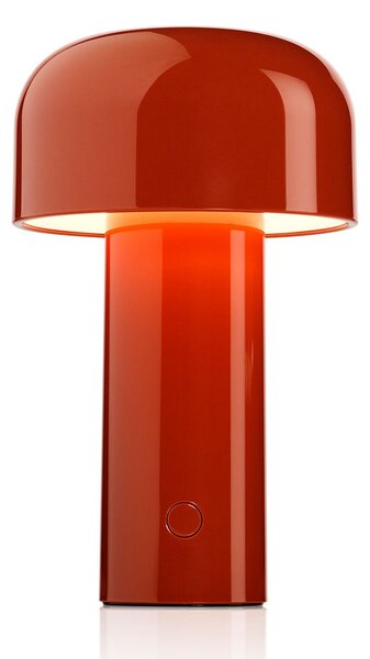 Lampa Stołowa FLOS, Bellhop, ściemnialny, czerwony, salon, tworzywo sztuczne, design