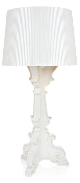 Lampa Stołowa Kartell, Bourgie, ściemnialny, biały, salon, tworzywo sztuczne, design