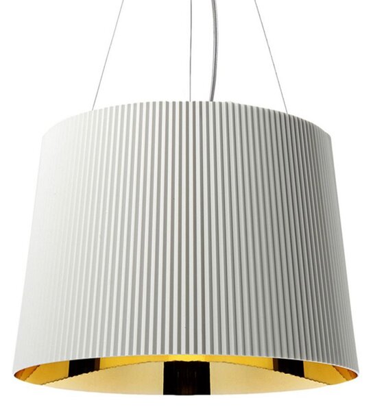 Lampa Wisząca Kartell, Gé, biały, salon, tworzywo sztuczne, design