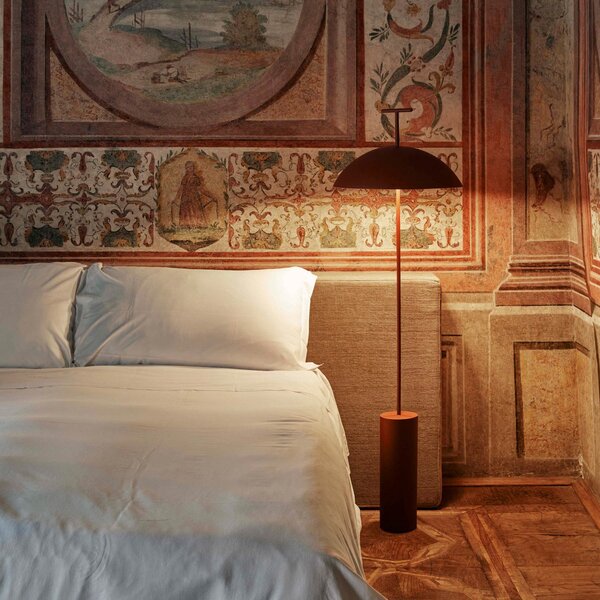 Lampa Podłogowa Kartell, Geen-A, ściemnialny, czarny, salon, metal, design