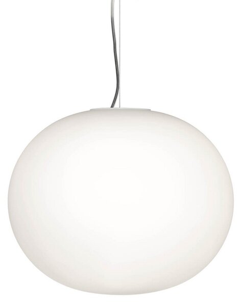 Lampa Wisząca FLOS, GLO-BALL, ściemnialny, biały, salon, szkło, design