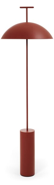 Lampa Podłogowa Kartell, Geen-A, ściemnialny, czerwony, salon, metal, design