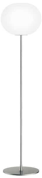 Lampa Podłogowa FLOS, GLO-BALL, ściemnialny, metaliczny, salon, szkło, design