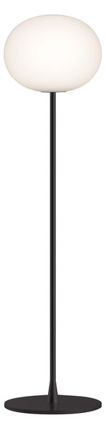 Lampa Podłogowa FLOS, Glo-Ball F1, ściemnialny, biały, salon, szkło, design