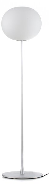 Lampa Podłogowa FLOS, GLO-BALL, ściemnialny, metaliczny, salon, szkło, design