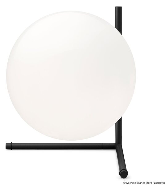 Lampa Stołowa FLOS, IC T2, ściemnialny, czarny, salon, szkło, design