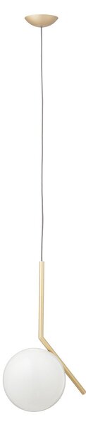 Lampa Wisząca FLOS, IC S1, ściemnialny, złoty | mosiężny, salon, metal, design
