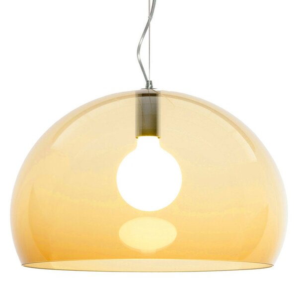 Lampa Wisząca Kartell, FL/Y, ściemnialny, żółty, salon, tworzywo sztuczne, design