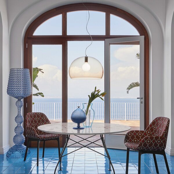 Lampa Wisząca Kartell, FL/Y, ściemnialny, brąz rdzawy, salon, tworzywo sztuczne, design