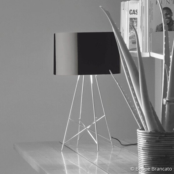 Lampa Stołowa FLOS, RAY, ściemnialny, czarny, salon, metal, design