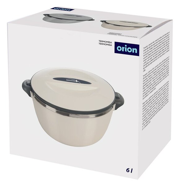 Kremowy termos na jedzenie 6 l Termo – Orion