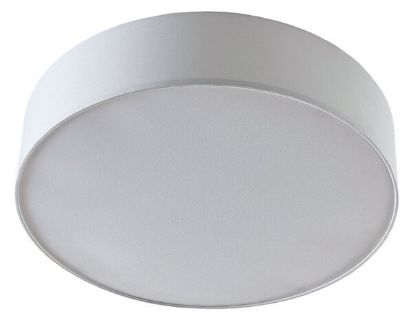 Lampa Sufitowa Lindby, Gordana, ściemnialny, biały, salon, tkanina | tekstylia, nowoczesny
