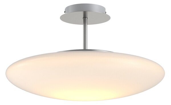 Lampa Sufitowa Lindby, Gunda, ściemnialny, biały, salon, szkło, nowoczesny