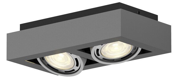 Lampa Sufitowa Arcchio, Ronka, ściemnialny, szary, salon, metal, nowoczesny
