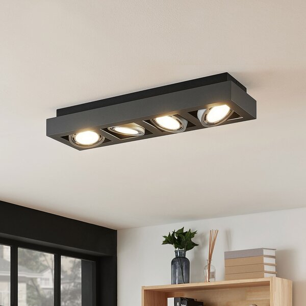 Lampa Sufitowa Arcchio, Ronka, ściemnialny, szary, salon, metal, nowoczesny