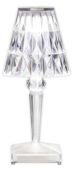 Zewnętrzna Lampa Kartell, Battery, transparentny, balkon, tworzywo sztuczne, design