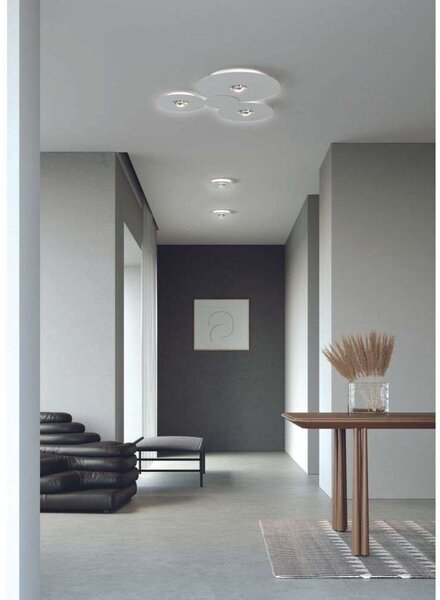 Lampa Sufitowa Lodes, ściemnialny, biały, metal