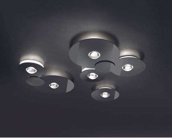 Lampa Sufitowa Lodes, ściemnialny, metaliczny, metal