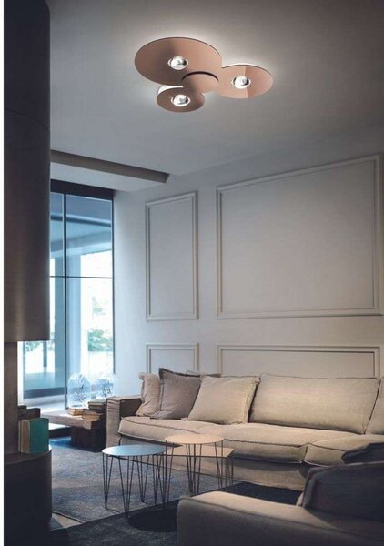 Lampa Sufitowa Lodes, ściemnialny, antyczny mosiądz, metal