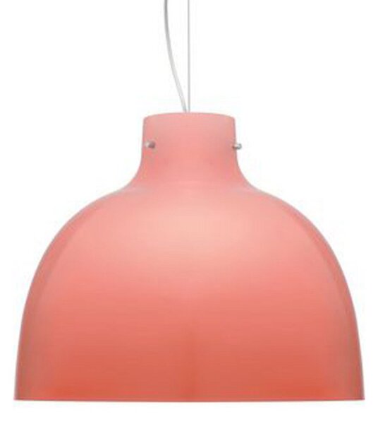 Lampa Wisząca Kartell, Bellissima, pudrowy róż, salon, tworzywo sztuczne, design
