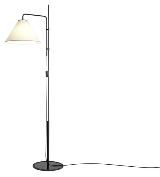 Funiculi Fabric Lampa Podłogowa Czarno-Biała - Marset