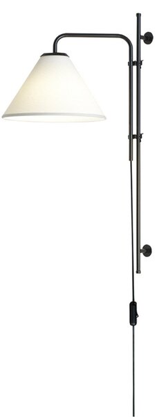 Funiculi Fabric Lampa Ścienna Czarno/Biała - Marset