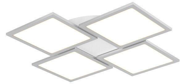 Lampa Sufitowa Lucande, Ilira, ściemnialny, metaliczny, kuchnia, aluminium, nowoczesny