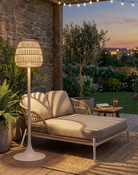 Lampa ogrodowa stojąca, solarna Malta, meble ogrodowe