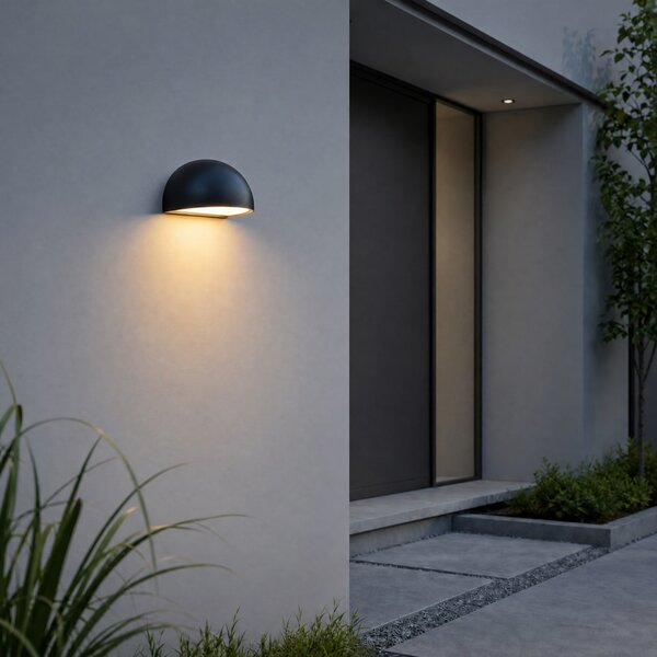 Zewnętrzna Lampa Nordlux, BERGEN, ściemnialny, czarny, metal, nowoczesny