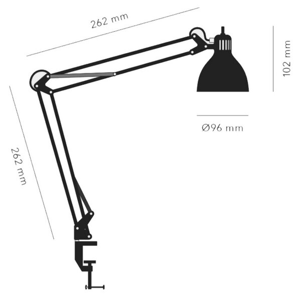 Lampa Stołowa NORDIC LIVING, biały, gabinet | pracownia, aluminium