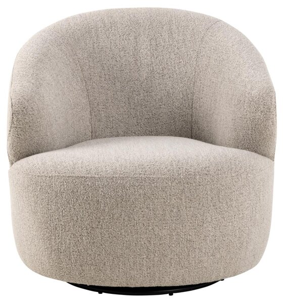 Fotel wypoczynkowy Westport, do salonu, kubełkowy, boucle, beżowy