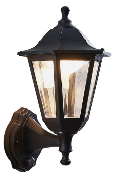 Zewnętrzna Lampa Lindby, Iavo, czarny, balkon, tworzywo sztuczne, antyczny