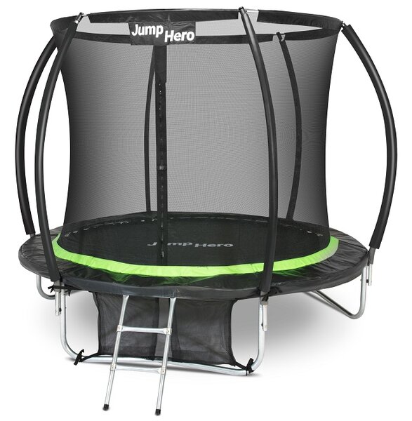 Trampolina ogrodowa Premium z siatką wewnętrzną 244 cm Jump Hero 8FT