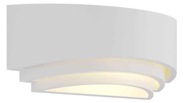 Lampa Ścienna Lindby, Lucien, ściemnialny, biały, sypialnia, gips | glina, nowoczesny