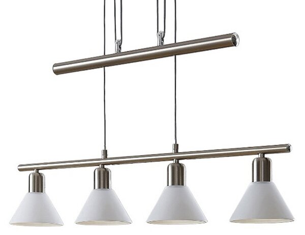 Lampa Wisząca Lindby, Delira, ściemnialny, metaliczny, salon, metal, nowoczesny